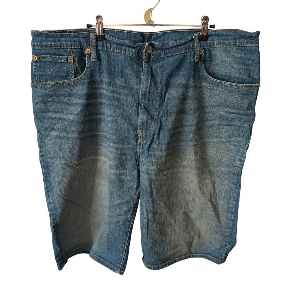 Levi's Mens Size 42 Jean Shorts 569 Medium Blue Denim Relaxed Straight Loose Fit